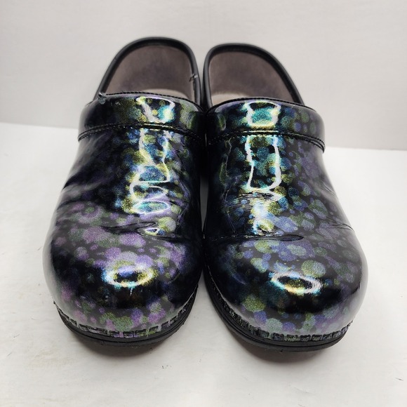 Dansko LT Pro Clogs Size 40 US 9.5-10 Patent Leather Comfort Nursing Slip On - Picture 2 of 11